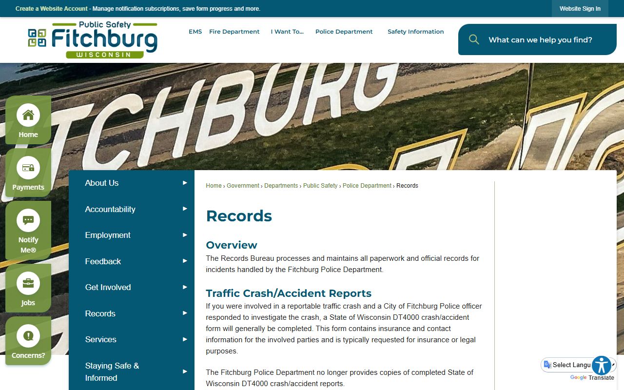 Fitchburg Civil Court Records city records portal