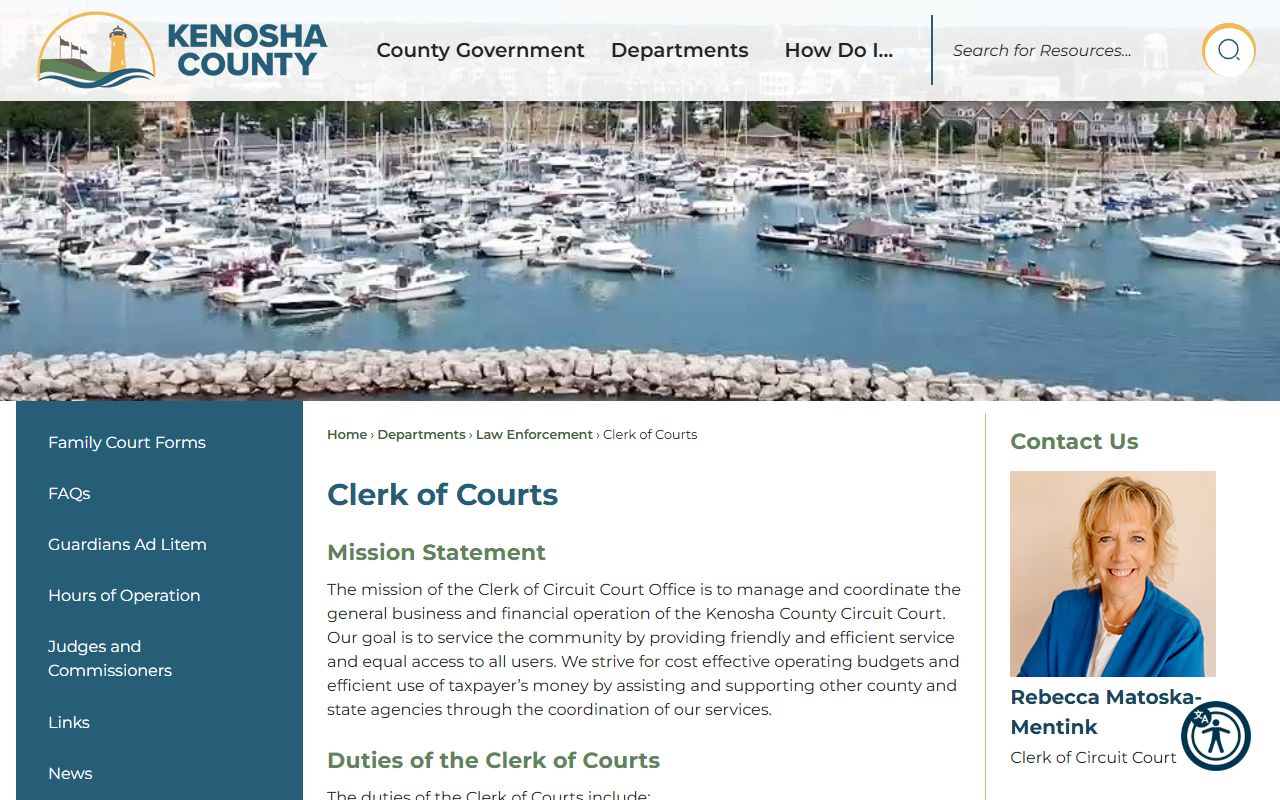 Kenosha Civil Court Records county clerk resource