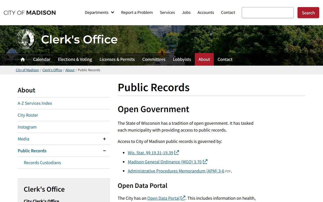 Madison Civil Court Records public records center resource