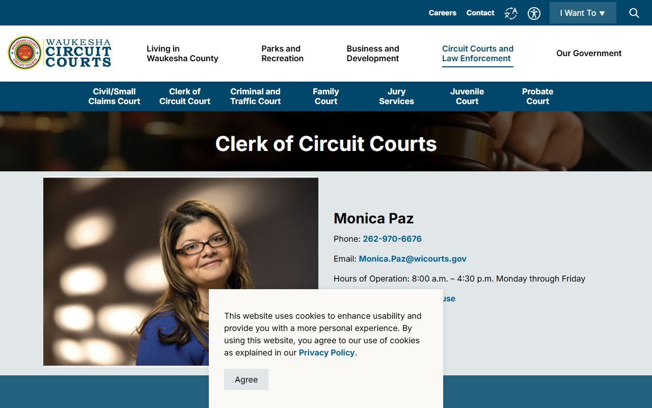 Waukesha Civil Court Records clerk of circuit court resource