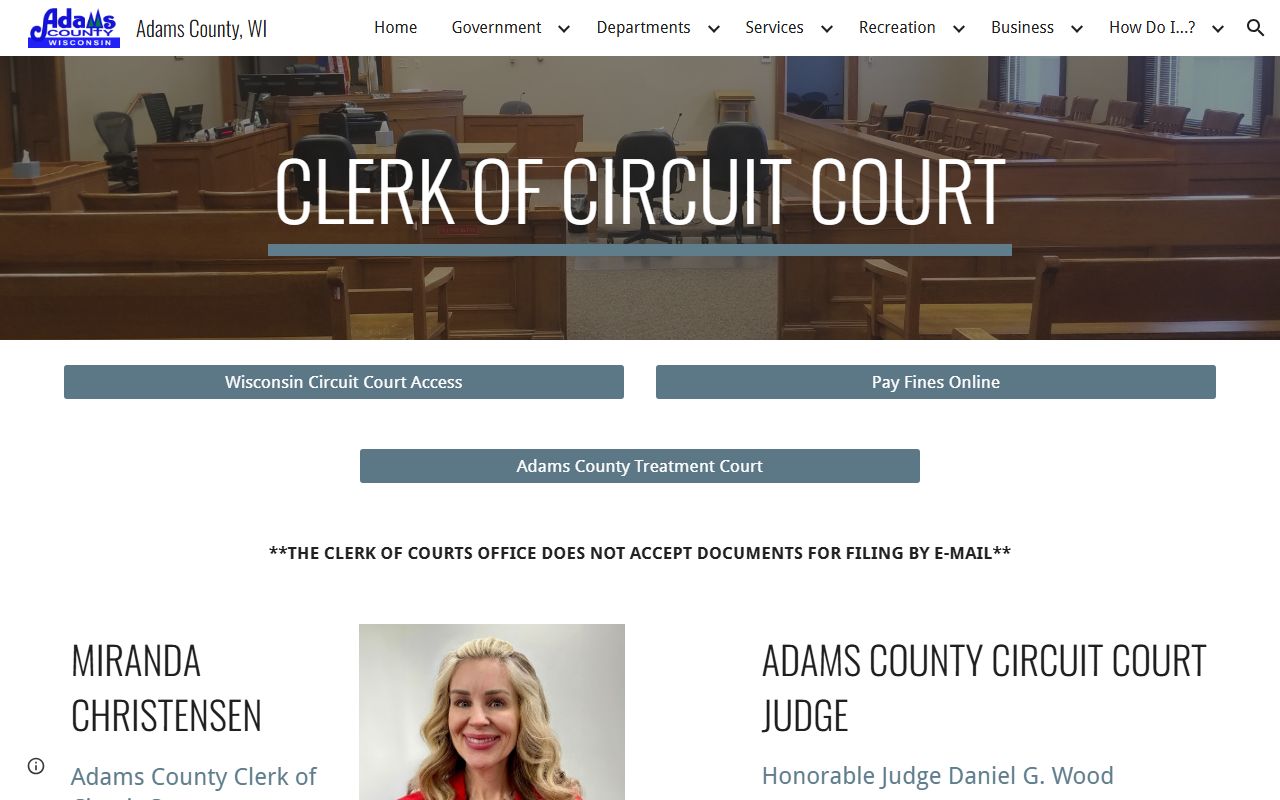 Adams County Civil Court Records clerk office resource