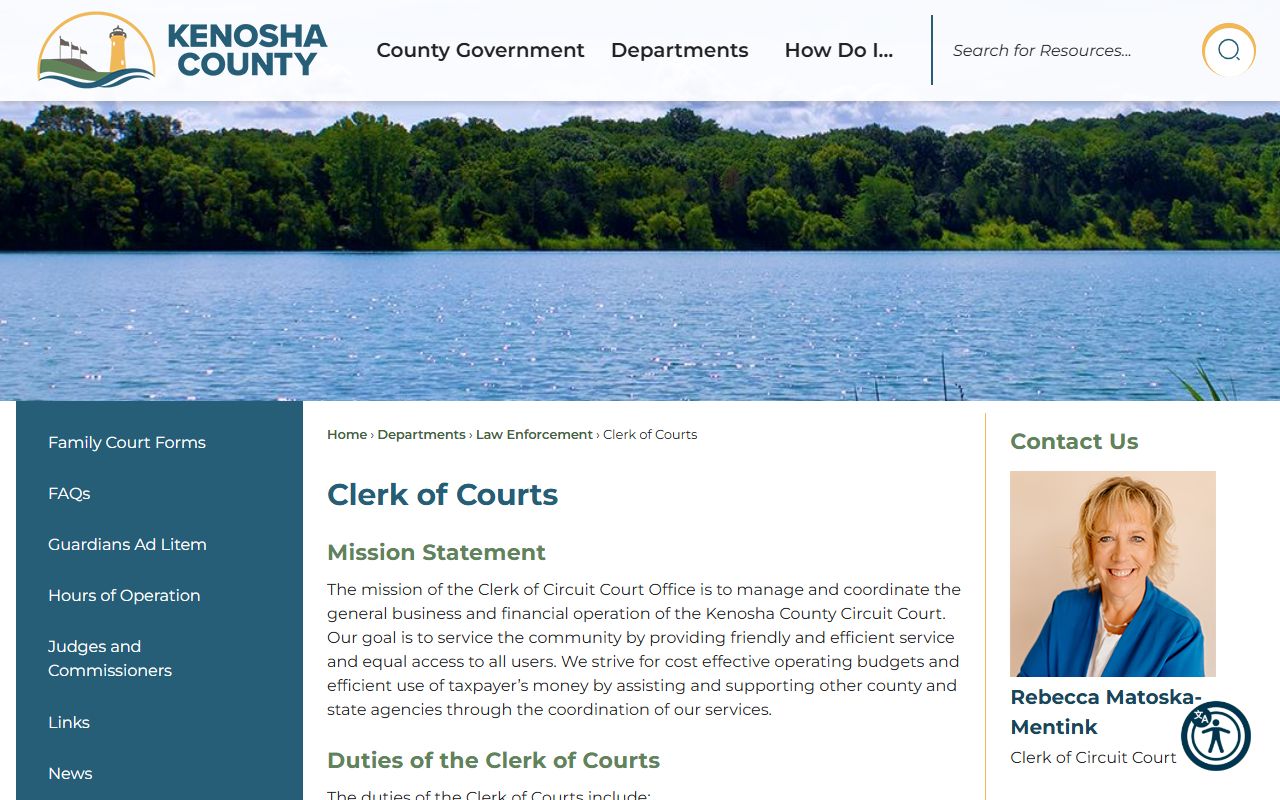 Kenosha Civil Court Records county clerk guide