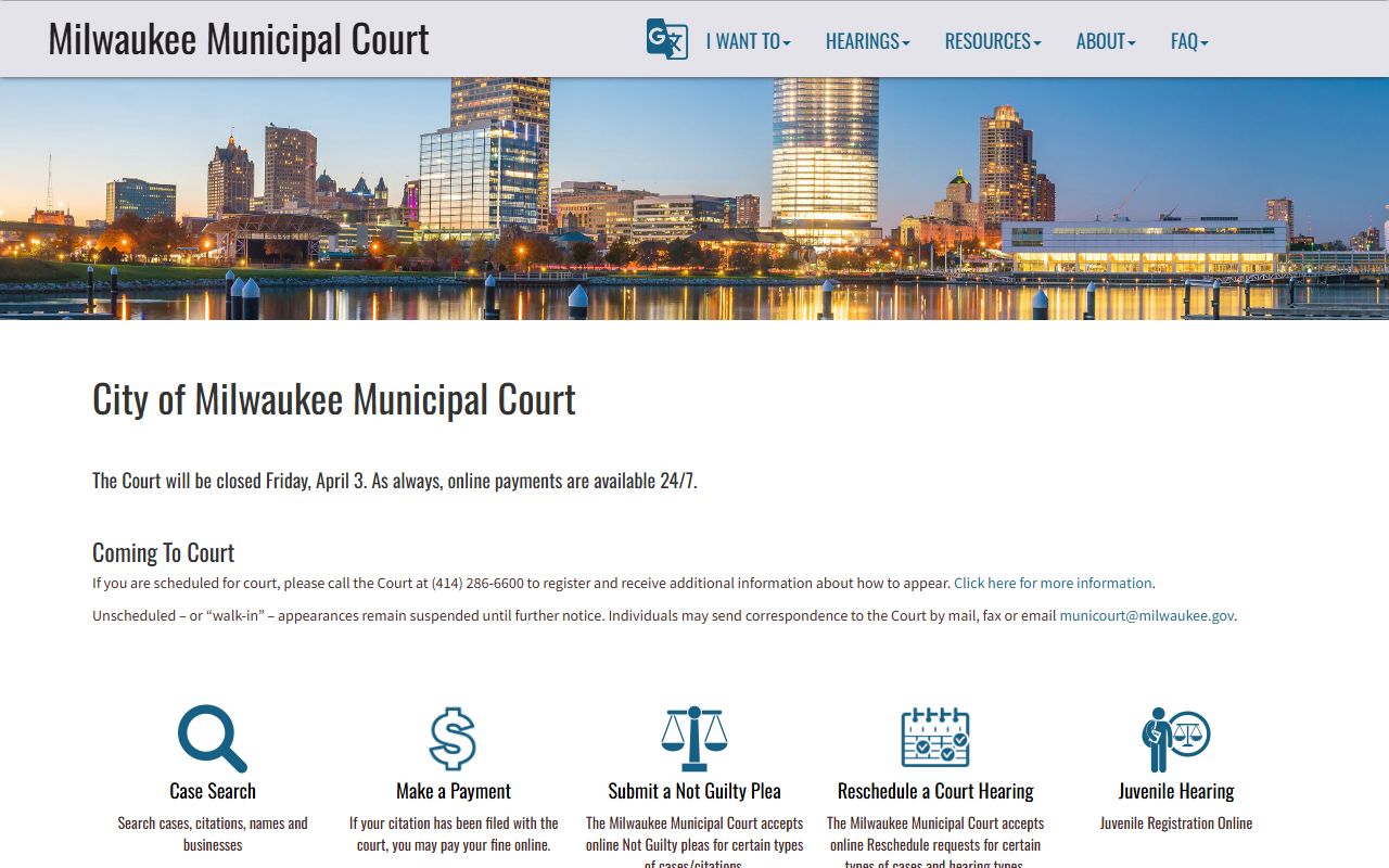 Milwaukee Civil Court Records municipal court resource