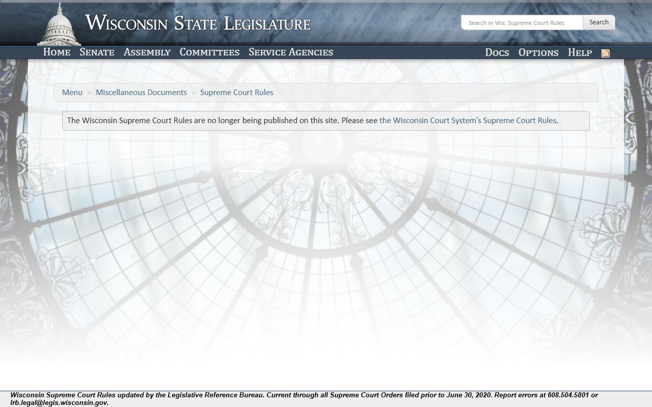 Wisconsin Civil Court Records retention rule in Wisconsin Supreme Court Rule 72